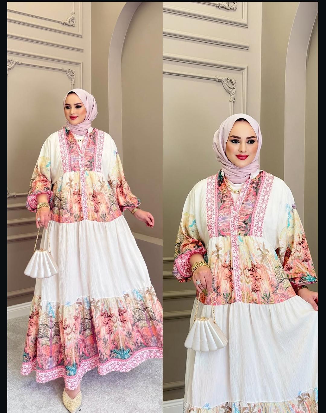 فستان وردي